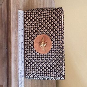 Add Libb Designs of Charleston SC Black and Gold Clutch with Bee Accent